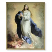 8" x 10" Gold Plaque Frame with a Murillo: Immaculate Conception Print