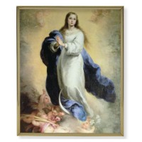 8" x 10" Gold Plaque Frame with a Murillo: Immaculate Conception Print