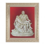 10" x 12" Ornate Silver Frame with a Pieta Print