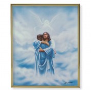 11" x 14" Gold Plaque Frame with a Welcome Home - The Reunion Print