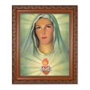 10" x 12" Ornate Wood Frame with an 8" x 10" Immaculate Heart of Mary Print