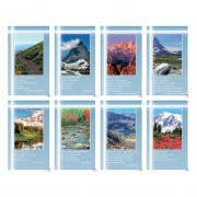 Aurora Mountains with Verse Eight-Up Micro Perforated Bulk Prayer-Cards  - 125 sheets (1000 total cards)