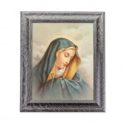 10 1/2" x 12 1/2" Grey Oak Finish Frame with an 8" x 10" Our Lady Of Sorrows Print 10 1/2" x 12 1/2" Grey Oak Finish Frame with an 8" x 10" Our Lady Of Sorrows Print