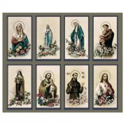 Assorted Subjects Eight-Up Micro Perforated Bulk Prayer-Cards  - 125 sheets (1000 total cards)