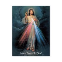 19" X 27" Divine Mercy Poster with Gold Leaf Stamping