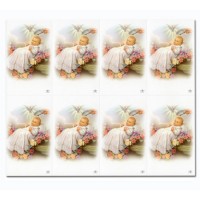 Baptism Eight-Up Micro Perforated Bulk Prayer-Cards  - 125 sheets (1000 total cards)