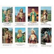 Latina Series Assorted Eight-Up Micro Perforated Bulk Prayer-Cards  - 125 sheets (1000 total cards)