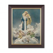 10" x 12" Walnut Frame with Gold Inside Lip and a 8" x 10" Chambers: Jesus andMary Print