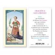 25pk - Oraicion A San Lorenzo Laminated Holy Card Pk 25