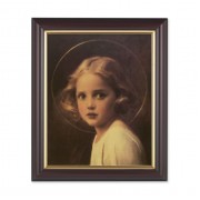 10" x 12" Walnut Frame with Gold Inside Lip and a 8" x 10" Chambers: Mary Most Holy Print