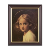 10" x 12" Walnut Frame with Gold Inside Lip and a 8" x 10" Chambers: Mary Most Holy Print
