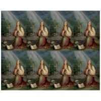 Saint Mary Magdalene Eight-Up Micro Perforated Bulk Prayer-Cards  - 125 sheets (1000 total cards)