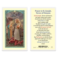 25pk - St. Joseph Terror of Demons Laminated Holy Card Pk 25 25pk - St. Joseph Terror of Demons Laminated Holy Card Pk 25