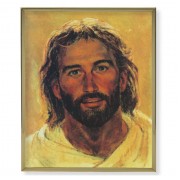 8" x 10" Gold Plaque Frame with a Hook: Head of Christ Print