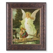 11 1/4" x 13 1/4" Art Deco Frame with an 8" x 10" Guardian Angel Print