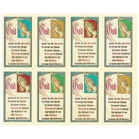 Serenity Series Assorted Eight-Up Micro Perforated Bulk Prayer-Cards  - 125 sheets (1000 total cards)