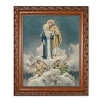 10" x 12" Ornate Wood Frame with an 8" x 10" Chambers: Jesus and Mary Print