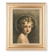 10 1/4" x 12 1/4" Satin Gold Frame with an 8" x 10" Chambers: Light of the World Print