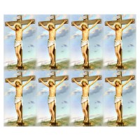 The Crucifixion Eight-Up Micro Perforated Bulk Prayer-Cards  - 125 sheets (1000 total cards)
