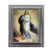 10 1/2" x 12 1/2" Grey Oak Finish Frame with an 8" x 10" Murillo: Immaculate Conception Print