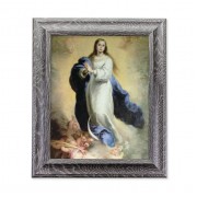 10 1/2" x 12 1/2" Grey Oak Finish Frame with an 8" x 10" Murillo: Immaculate Conception Print 10 1/2" x 12 1/2" Grey Oak Finish Frame with an 8" x 10" Murillo: Immaculate Conception Print