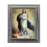 10 1/2" x 12 1/2" Grey Oak Finish Frame with an 8" x 10" Murillo: Immaculate Conception Print 10 1/2" x 12 1/2" Grey Oak Finish Frame with an 8" x 10" Murillo: Immaculate Conception Print
