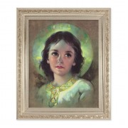 10" x 12" Ornate Silver Frame with a The Child Jesus Print