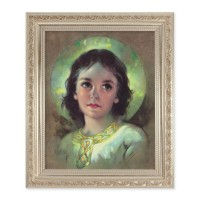 10" x 12" Ornate Silver Frame with a The Child Jesus Print