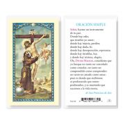 St Francis Crucifixion Holy Card