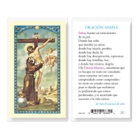 25pk - Oracion Simple Laminated Holy Card Pk 25