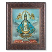 11 1/4" x 13 1/4" Art Deco Frame with an 8" x 10" Virgen de San Juan Print