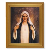 10" x 12" Gold Leaf Finish Beveled Frame with 8" x 10" Immaculate Heart of Mary Textured Art 10" x 12" Gold Leaf Finish Beveled Frame with 8" x 10" Immaculate Heart of Mary Textured Art
