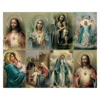 Assorted Subject Eight-Up Micro Perforated Bulk Prayer-Cards  - 125 sheets (1000 total cards)