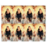 Aurora Our Lady of the Angels Eight-Up Micro Perforated Bulk Prayer-Cards - 50 sheets (400 total cards)