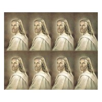 Head of Christ Eight-Up Micro Perforated Bulk Prayer-Cards - 50 sheets (400 total cards)
