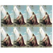 Christ In The Garden Eight-Up Micro Perforated Bulk Prayer-Cards - 50 sheets (400 total cards)