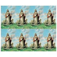 The Good Shepherd Eight-Up Micro Perforated Bulk Prayer-Cards - 50 sheets (400 total cards)