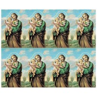 St Joseph Eight-Up Micro Perforated Bulk Prayer-Cards - 50 sheets (400 total cards)