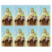 Our Lady Mt. Carmel Eight-Up Micro Perforated Bulk Prayer-Cards - 50 sheets (400 total cards)