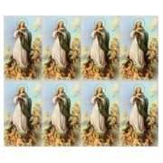 The Immaculate Conception Eight-Up Micro Perforated Holy Cards