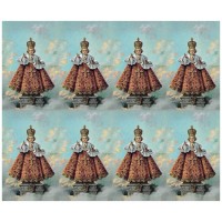 Infant of Prague Eight-Up Micro Perforated Bulk Prayer-Cards - 50 sheets (400 total cards)