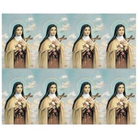 St. Therese Eight-Up Micro Perforated Bulk Prayer-Cards - 50 sheets (400 total cards)