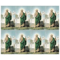 St Jude Eight-Up Micro Perforated Bulk Prayer-Cards - 50 sheets (400 total cards)