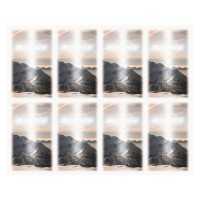Aurora Cross Over Mountains Eight-Up Micro Perforated Bulk Prayer-Cards - 50 sheets (400 total cards)