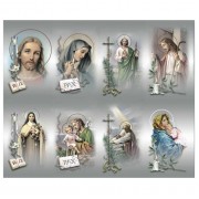 Assorted Subject Eight-Up Micro Perforated Bulk Prayer-Cards - 50 sheets (400 total cards)