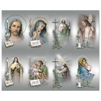 Assorted Subject Eight-Up Micro Perforated Bulk Prayer-Cards - 50 sheets (400 total cards)