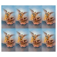 St Michael Eight-Up Micro Perforated Bulk Prayer-Cards - 50 sheets (400 total cards)