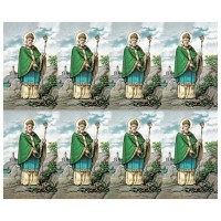 St Patrick Eight-Up Micro Perforated Bulk Prayer-Cards - 50 sheets (400 total cards)