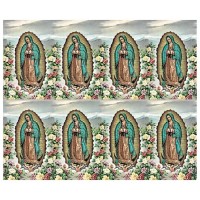 Our Lady of Guadalupe Eight-Up Micro Perforated Bulk Prayer-Cards - 50 sheets (400 total cards)