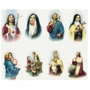 Assorted Subjects Eight-Up Micro Perforated Bulk Prayer-Cards - 50 sheets (400 total cards)